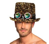 Boland - Chapeau Desert Dream avec lunettes, cylindre, paillettes, fête à thème, carnaval