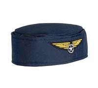 Boland Chapeau hôtesse de l'air 01356 Taille 56 Bleu foncé-doré