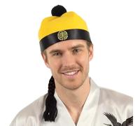 Boland - Chapeau Empereur Chinois 58cm | Chapeau avec tresse pour costumes historiques, carnaval et fête à thème