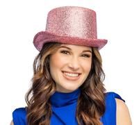 Boland - Chapeau Haut-de-Forme, Taille 59 cm, Chapeau de fête pailleté pour déguisement, Carnaval et soirée à thème