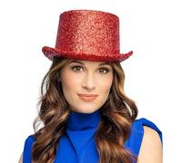 Boland - Chapeau Haut-de-Forme, Taille 59 cm, Chapeau de fête pailleté pour déguisement, Carnaval et soirée à thème