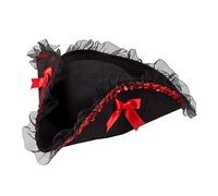 Boland Chapeau Amiral Rachel Sexy Pirate Femme Noir/Rouge