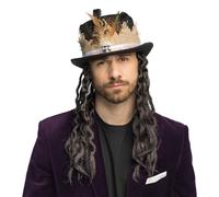 Boland - Chapeau Vaudou Dominique avec Cheveux, 59 cm