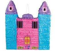 Boland château de piñata 50 x 45 cm papier turquoise/rose Groen