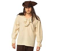 Boland - Chemise Pirate, Chemise pour Homme, Carnaval, fête à thème, Tenue de Carnaval, Accessoire, Costume, Halloween, fête à thème, JGA