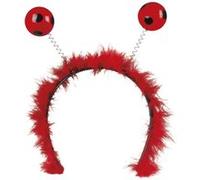 Boland 76327 - Serre-tête Coccinelle, rouge/noir, diadème avec plumes et plumes, accessoire, carnaval, fête à thème, costume