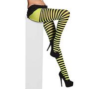 Boland - Collants rayés, Pantalon Extensible, discothèque, Carnaval, fête costumée
