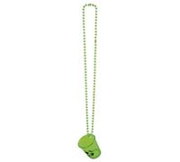 Boland collier de football en verre shot vert