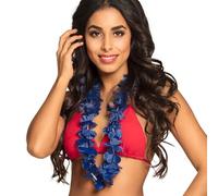 Boland Collier hawaïen Ohana 1 pièce Longueur 105 cm Collier été Plage Fleurs Mer Vacances Accessoires Déguisement Déguisement Carnaval Fête à thème