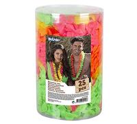 Boland - Colliers hawaïens en kit, 25 pièces, Colliers fleurs, Été, Plage, Garden Party, Accessoire, Accessoires, Beach Party, Fête de thème, Carnaval