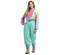 Boland - Combinaison de ski rétro, brille sous la lumière noire, costume des années 80 pour femmes, tenue pour après-ski, costume pour carnaval