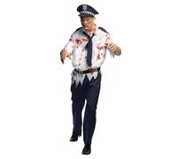Boland - Costume adulte Police Zombie, Costumes pour adultes, Costumes de carnaval, Halloween, Policier d'horreur