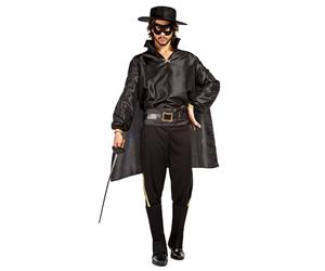 Boland - Costume Bandit Don Diego pour adultes, 7 pièces, costume de carnaval pour une fête à thème, Halloween ou le carnaval, vengeur des méchants