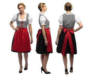 Boland - Costume Bavarois, set de costume avec Dirndl, blouse et tablier, costumes de carnaval pour dames pour le carnaval et la fête de la bière