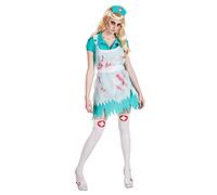 Boland - Costume Bloody Nurse pour femmes | Diadème, robe, tablier, infirmière d'horreur, carnaval, Halloween et soirée à thème