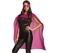 Boland costume cape et masque super héros dames rose Roze G