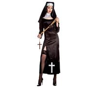 Boland - Costume de nonne coquine pour femme, 2 pièces, costume de carnaval pour la fête à thème, Halloween ou le carnaval