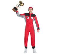 Boland - Costume de pilote de course avec fermeture Velcro