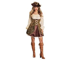 Boland - Costume de Pirate pour Femme, Ensemble Pirate avec Robe et Chapeau, Costumes de Carnaval pour Femmes, déguisement pour Carnaval, Enterrement de Vie de Jeune Fille