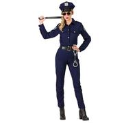 Boland - Costume femme policier, 4 pièces, déguisement pour carnaval, Halloween ou fête à thème, costume de police