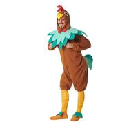 Boland - Costume de poule en peluche, ensemble de costume pour adultes, costume avec capuche, col et jambières pour le carnaval et les fêtes à thème