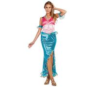 Boland - Costume sirène pour femme 3 pièces, déguisement pour carnaval ou fête à thème, naïade, conte de fées
