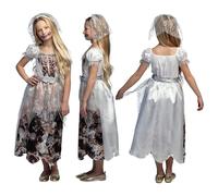 Boland - Costume d'enfant Ghost Bride | Costume de mariée fantôme 3 pièces pour enfants, Halloween, carnaval et soirées à thème, zombie