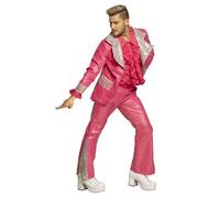 Déguisement Disco Anthony Costume Rose Homme Rose