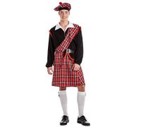 Boland - Costume écossais pour hommes, 4 pièces, costume de carnaval pour une fête à thème, Halloween ou le carnaval, costume traditionnel d'Ecosse