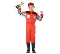 Boland - Costume enfant pilote de course, 2 pièces, costume de carnaval pour une fête à thème, Halloween ou le carnaval, course automobile