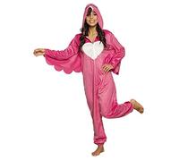 Boland 83878 - Déguisement Flamant Rose - Taille Unique Adulte - Unisexe - Rose et Blanc - Combinaison avec Capuche - Déguisement de Carnaval - Fête à thème