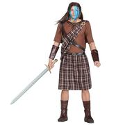Boland - Costume Highlander pour adultes, 8 pièces, costume de carnaval pour une fête à thème, Halloween ou le carnaval, guerrier écossais