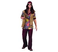 Boland - Costume Hippie Men pour adultes, ensemble de costumes pour carnaval, costumes de carnaval pour hommes, déguisement Flower Power