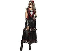 Déguisement Dia De Los Muertos Jupon Femme Xl (44/46) Noir