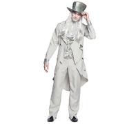 Boland - Costume marié fantôme, set avec gilet, manteau, pantalon et jabot, déguisement pour carnaval, fête à thème, Halloween ou JGA