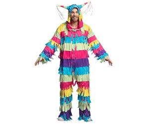Boland - Costume Piñata colorée | Combinaison colorée à capuche, carnaval, soirée à thème et enterrement de vie de garçon