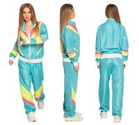 Boland - Costume pour adultes survêtement années 80 avec poches, veste et pantalon, jogging, enterrement de vie de garçon, style rétro, sportif, costume de groupe, adulte, fête à thème, carnaval