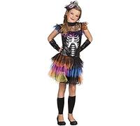 Boland - Costume pour Enfant Princesse Squelette | Ensemble 6 pièces, déguisement pour enfants, Halloween, carnaval et soirée à thème, ballerine squelette