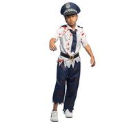 Boland - Costume pour enfants Police Zombie, Costumes pour enfants, Mardi Gras, Halloween, Policier d'horreur