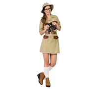 Boland - Costume Ranger Safari Jade pour femmes, ensemble comprenant un chapeau, une robe et une ceinture pour le carnaval et les fêtes à thème, exploratrice