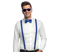 Boland - Costume set 3-pièces, Set d'accessoires avec bretelles, lunettes et noeud papillon, pour festival, JGA, carnaval et fête à thème (Lot de 2)