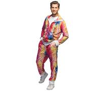 Boland - Costume survêtement disco homme, costume de camping, jogging, tenue années 80, costume de groupe, soirée déguisée, carnaval