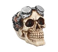 Boland - Crâne en polyrésine, décoration d'Halloween pour la maison et le jardin, crâne décoratif, décoration de table