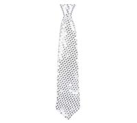 Boland Cravate 1 pièce Longueur 40 cm avec élastique Paillettes Couleur unie Glamour Accessoire Carnaval Fête à thème Costume Déguisement Tenue Unisexe Halloween Costume