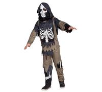 Déguisement de Zombie Squelette - Enfant - Taille 10/12 ans (138 à 150 cm) marron