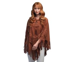 Boland - DÉGUISEMENT Poncho Brun Indienne Hippie Femme