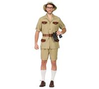 Boland - Costume Safari Ranger pour adultes 4 pièces, déguisement pour une fête à thème ou pour le carnaval, gardien d'animaux, Beige/Marron