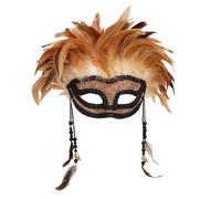 Boland - Demi-masque vaudou, masque d'horreur pour déguisements, Halloween et Carnaval, chaman, thaumaturge