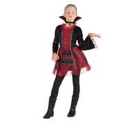 Déguisement Petit Vampiresse - BOLAND - Robe noire et rouge - Enfant