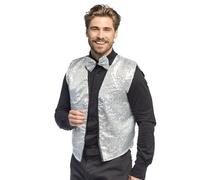 Boland - Ensemble de costumes pour adultes, gilet et nœud papillon à paillettes, accessoires de costumes, carnaval, réveillon du Nouvel An, soirée à thème
